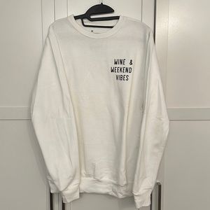 ‘Wine & Weekend Vibes’ Crewneck Sweater